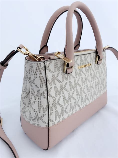 michael kors pink and grey satchel|Michael Kors purses vanilla pink.